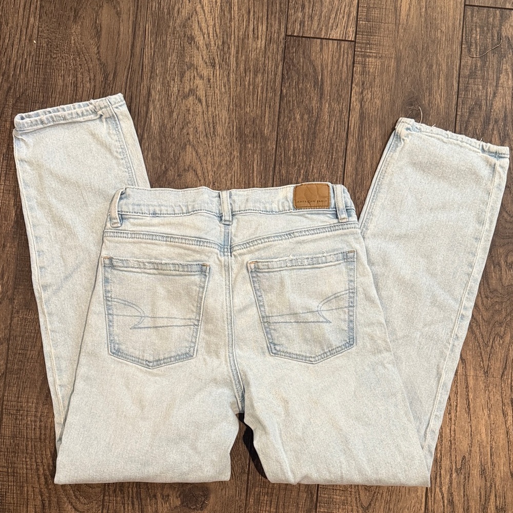 American Eagle Outfitters Light Blue Straight Leg Jeans